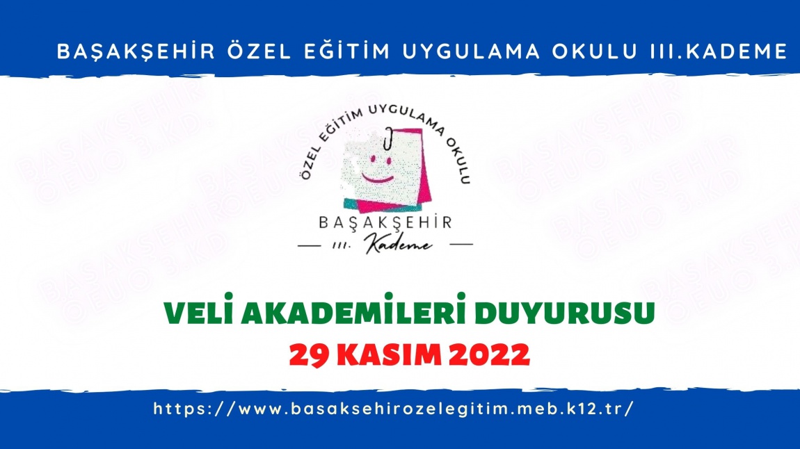 BAŞAKŞEHİR İLÇE MİLLİ EĞİTİM MÜDÜRLÜĞÜ VELİ AKADEMİLERİ SEMİNERİ